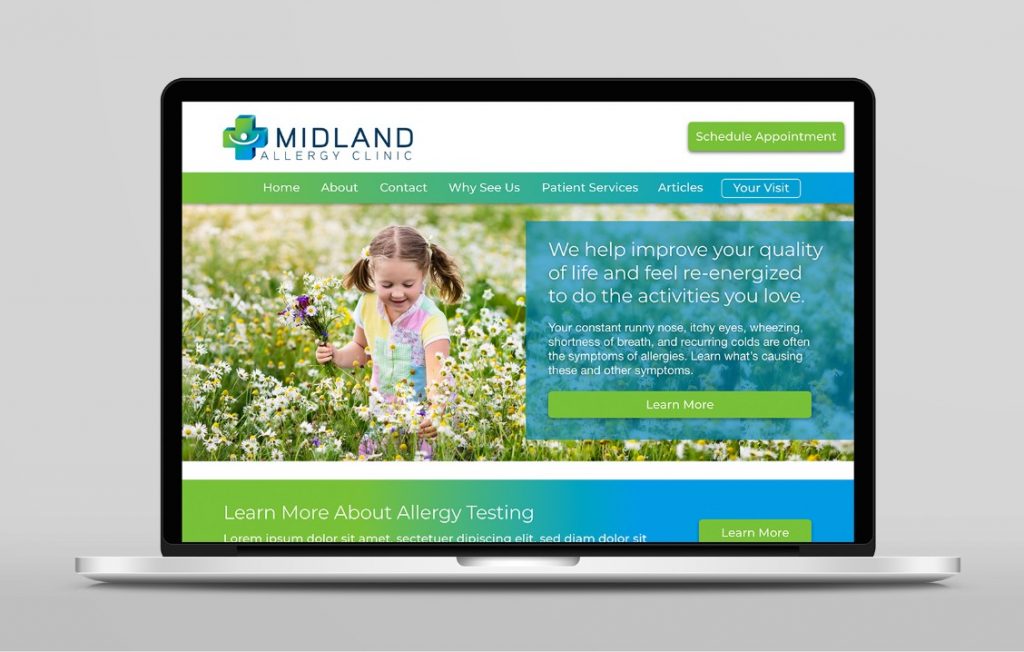 New Midland Allergy Clinic Website